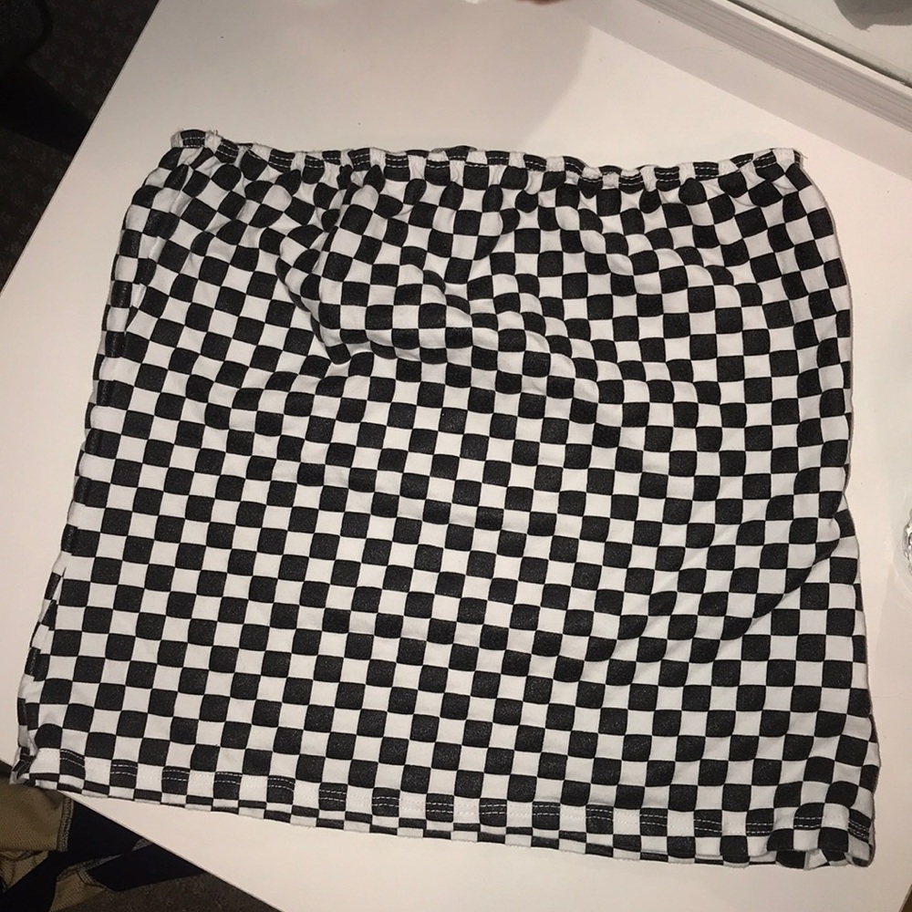 Checkered Crop Top - image 1